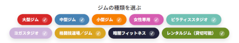 ジムさがーす_ジムの種類